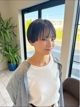 ヘアメイクアース 八潮店(HAIR & MAKE EARTH) 大人ショートボブ丸みショートカットマッシュショート