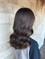ミルヘアデザイン(mil hair design)&nbsp;髪質改善カラー　艶カラー　ブラウンカラー　ミディアム