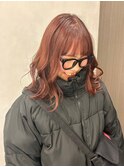 20代30代40代☆大人可愛い赤みブラウン×くびれ巻き