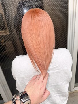 ラニヘアサロン(lani hair salon) コーラルカラー/オレンジ/オレンジピンク/ブリーチ/ハイトーン