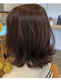 シンプル外ハネミディ