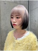 切りっぱなしボブ長めボブナチュラルボブ結べるボブ前下がりボブ