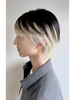 ロータスヘアーデザイン(Lotus Hair Design)&nbsp;ホワイトブロンド/オフブラック/インナーカラー