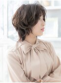 ■抜け感小顔フェザーショートウルフカット302-3上尾30代40代