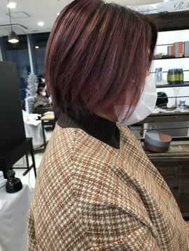 フェイバリットビューティシャルム(Favorite Beauty Charme) ボブ×ワインレッド艶髪カラー×上大岡駅近く