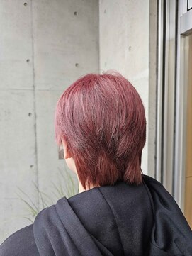 オーガニック ライフ 若葉 鶴ヶ島(organic+life) 冬メンズ◎カシスレッド×無造作マッシュでラフ感