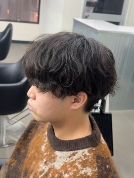 プルーブトウキョウ 渋谷(PROVE TOKYO) 爽やかビジネスツーブロック無造作シャドウパーママッシュ