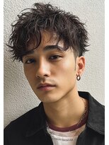 エッジ ヘア メイク(edge hair +make)&nbsp;メンズ/フェザーパーマ/ダウンパーマ/ニュアンスパーマ/流山