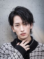 ネイビー(NAVY) 色気を纏う。ウェット質感ウルフレイヤー