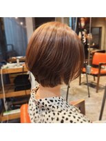 インス(ensue) ブリーチなしカラー◎大人ショートボブ丸みショート20代30代40代