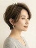 【暗い白髪染めを卒業】骨格補正カット+明るい白髪ぼかし