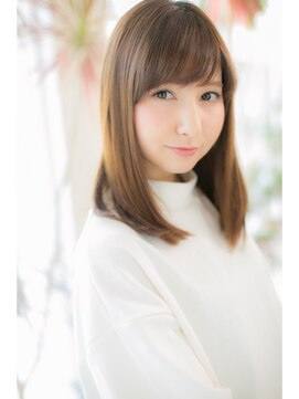 ヘアーショップ エヌアンドエー 越谷店(hair shop N&A) 鎖骨ミディアム×ナチュラルストレート