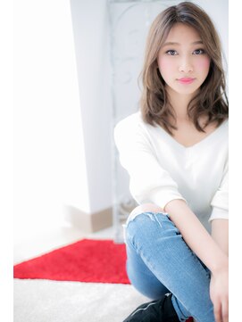 ドクターズサロン LAB 小山店 【Lab小山】センターパート大人かわいいセミディf