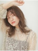 【Sourire 江坂】大人かわいいミディアム×フェザーバング