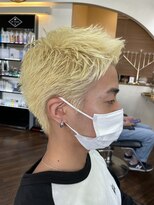 オンフリーク(ON FLEEK)&nbsp;#ブリーチヘア#ベリーショート#下関#メンズカット