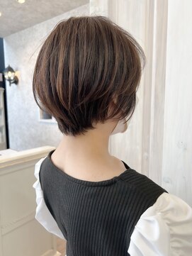 キャアリー(Caary) 福山市美容室Caary人気 大人め秋丸みショートボブ・ショート