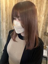 アルム(hair salon Alum)&nbsp;ピンクベージュカラー　ハイトーンデザイン　ブリーチ必須☆