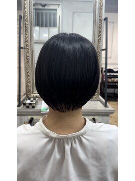 ボラトゥ(Bora two) 小顔ボブ×チビ襟ショート×くびれボブ×ベージュ×襟足すっきり