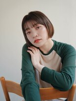 ムク 甲府(muku.)&nbsp;前髪/マチルダボブ/ピンクベージュインナー/グレージュ[甲府駅]