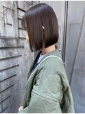 ぷつっとボブ髪質改善ストレート＊ナチュラルベージュカラー