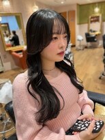リタ(Lita)&nbsp;▽韓国ヘア／ヨシンモリ/黒髪ロング/顔まわり／シースルー
