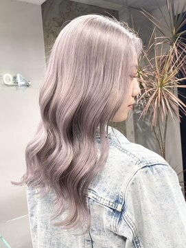 ソル ジングウマエ(SOL JINGUMAE) ミルクティーベージュローライトインナーカラーハイライト