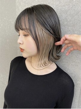 ロンドカスティーヨ 四日市(Lond castillo) 【futaba】切りっぱなしボブ/ボブ/インナーカラー