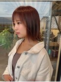 20代30代40代髪質改善カラーミルフィーユ透明感耳掛け