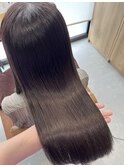 髪質改善艶カラー【モカグレージュ】