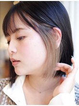 【イヤリングカラー/インナーカラー】人気のカラーを７7００円で☆ハイトーンカラーを楽しみましょう