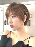 30代40代大人女性/前髪ありショートボブ/ショートヘア/髪質改善