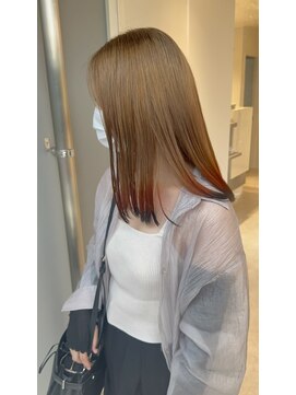 リンダ(Linda) ミルクティーベージュ×裾カラー