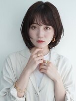 ワンカールレイヤーロブスタイル*ナチュラルボブ*白髪染めOK