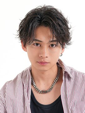 メンズヘアセンス 渋谷(MEN'S HAIR SENSE) フェザーショートセンターパート