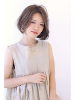 オーロ 西大寺店(ORO)&nbsp;顎ラインボブのベージュヘア