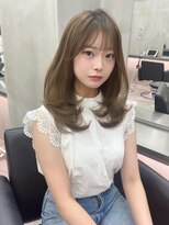 ザ パス 大名店(the path)&nbsp;ミディアムレイヤー/ベージュカラー/前髪カット