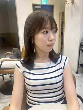 ラボヌールヘアーグレース 門前仲町店(La Bonheur hair grace) 【杉本】ベージュ/ブラウンカラー/レイヤー/顔周りカット