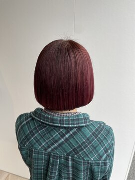 美容室 アイディー i-dee チェリーレッドカラー