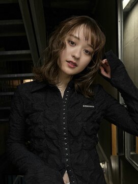 キーチェ 梅田中崎町(keych) レイヤーカット/髪質改善/オリーブベージュ/前髪カット