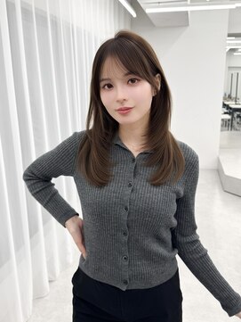 アマトウキョウスマートサロン(AMA TOKYO×Smart Salon) くびれレイヤー/顔まわりカット/レイヤーカット/小顔ヘア