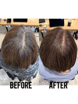 アルトル 池袋2nd(altru) リタッチのみの明るい白髪ぼかし