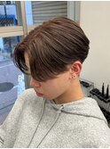 毛流れパーマニュアンスパーマセンターパートメンズマッシュ
