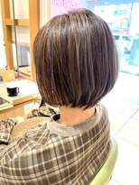 アース モード 新小岩店(EARTH/M)&nbsp;シアーブラウン×ハイライトボブ