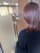 アミリー 成田東町店(Amily) 外ハネミディアムウルフカット髪質改善艶感ツヤヌーディーカラー
