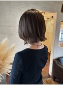 【gilly】layer bob × chocolate brown