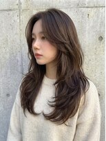 リコ ヘアアンドリラクゼーション 一宮店(LICO HAIR&RELAXATION)&nbsp;センターパートバング×レイヤーカット　髪質改善/前髪/一宮