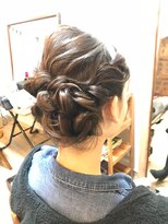 ロカット サロン(Roquat Salon)&nbsp;ふんわりサイドアップアレンジ【ヘアアレンジ　立川/立川南口】
