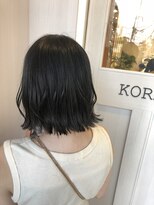 コレロ ヘアー(KORERO hair)&nbsp;切りっぱなし×ダークグレージュ