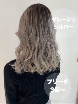 アッシュ 立川店(Ash) 【Ash立川】ブリーチグレージュシルバー