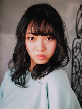 ココカラー アンド カット 山陽マルナカ高屋店(CoCo Color&Cut) ミディアムロングカール【岡山】【高島】【高屋】